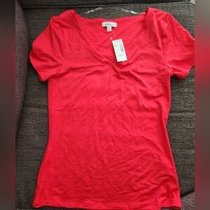 Reitmans red-orange blouse